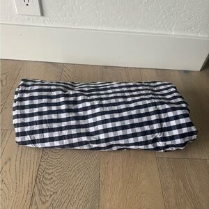 Serena & Lily Navy and White Plaid Fabric